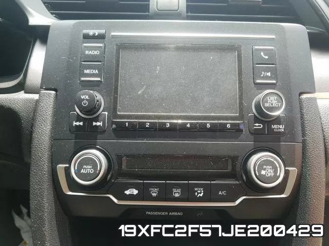 19XFC2F57JE200429 фото 10