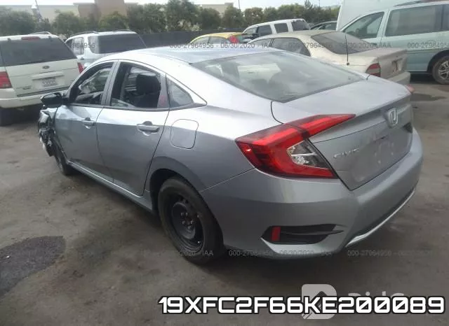 19XFC2F66KE200089 фото 4