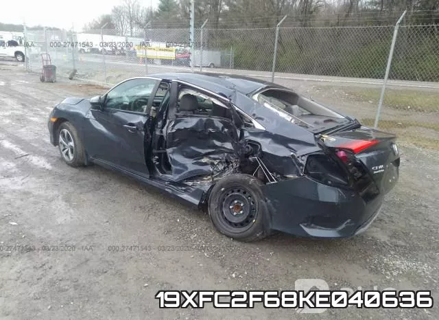 19XFC2F68KE040636 фото 4