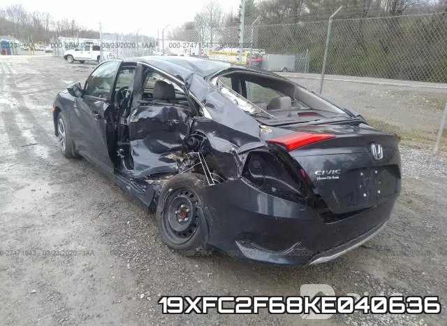 19XFC2F68KE040636 фото 7