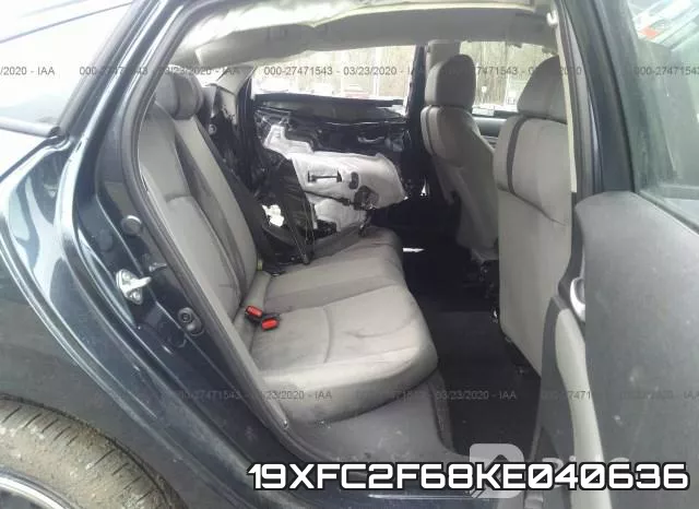 19XFC2F68KE040636 фото 9