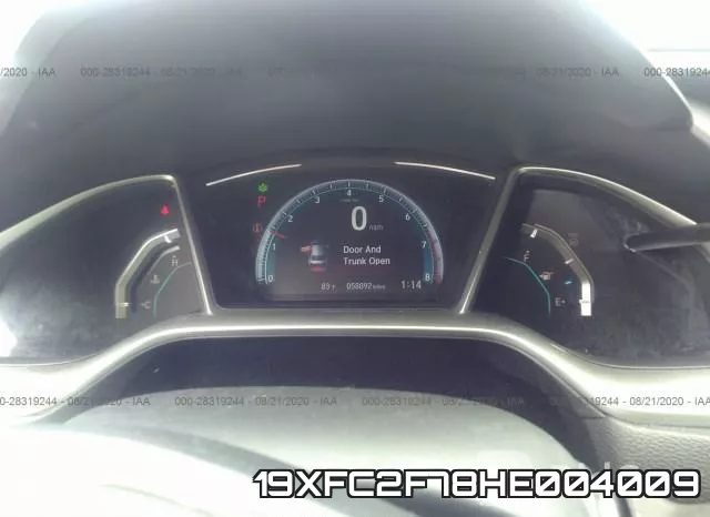19XFC2F78HE004009 фото 8