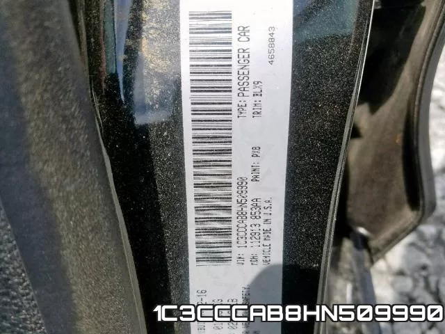 1C3CCCAB8HN509990 фото 2