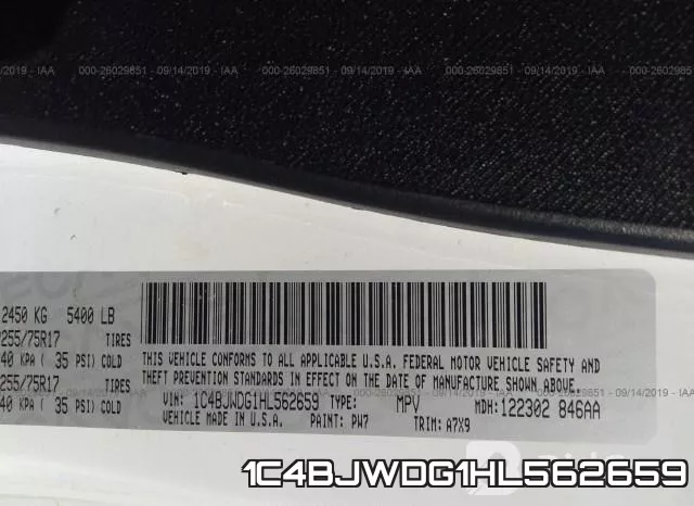 1C4BJWDG1HL562659 фото 10