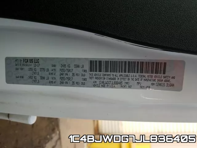 1C4BJWDG7JL836405 фото 2