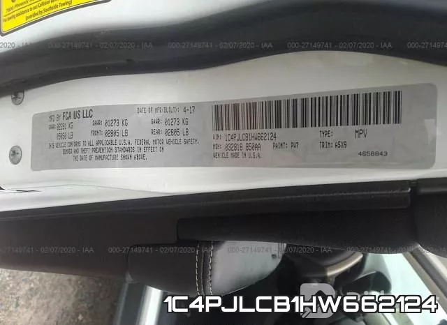 1C4PJLCB1HW662124 фото 10