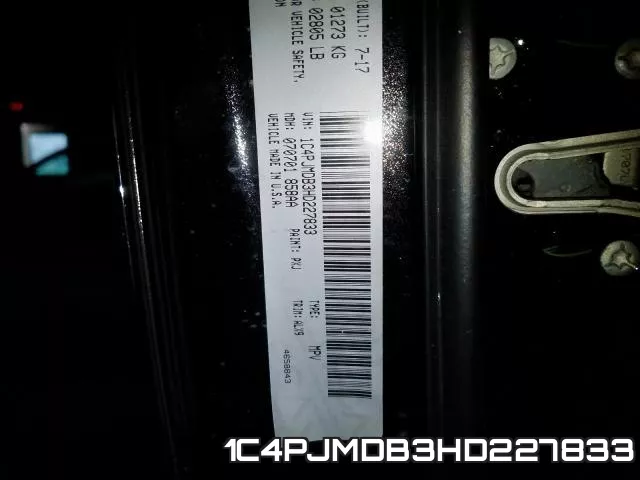 1C4PJMDB3HD227833 фото 2