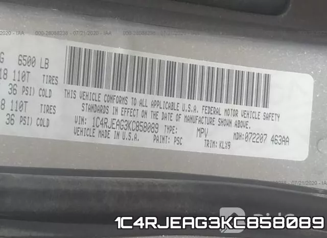 1C4RJEAG3KC858089 фото 10