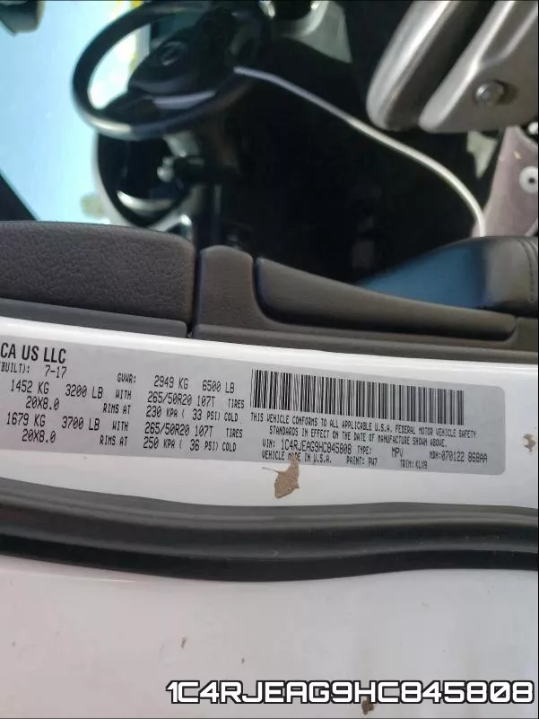 1C4RJEAG9HC845808 фото 2