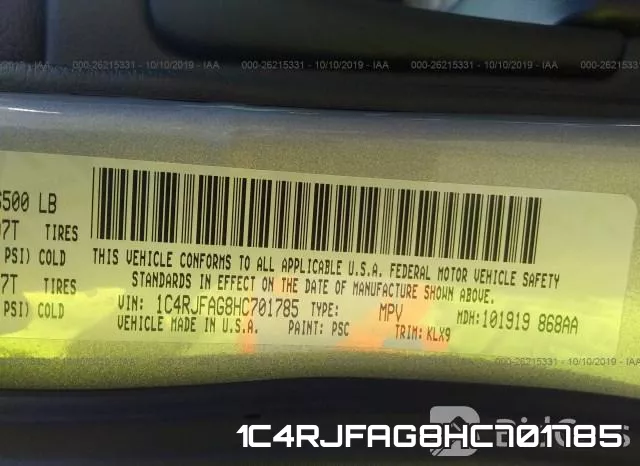 1C4RJFAG8HC701785 фото 10