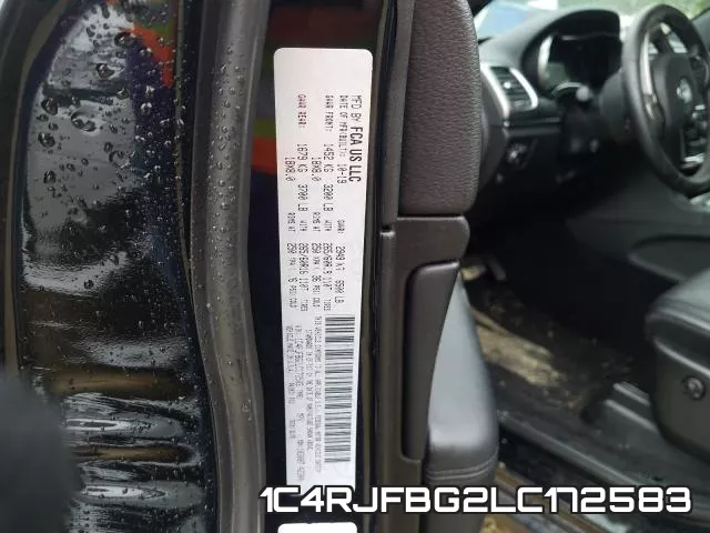 1C4RJFBG2LC172583 фото 2