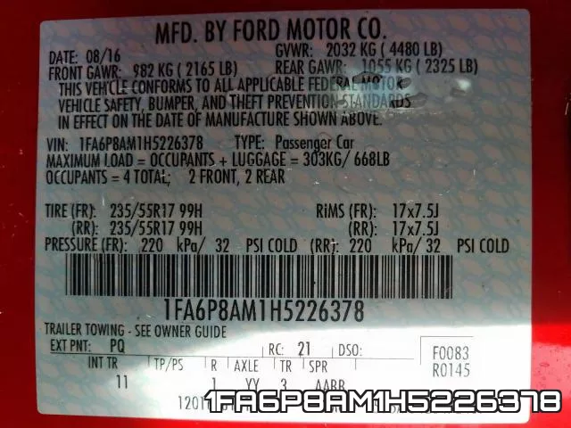 1FA6P8AM1H5226378 фото 2