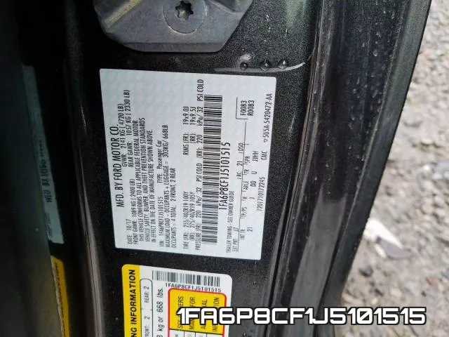 1FA6P8CF1J5101515 фото 2