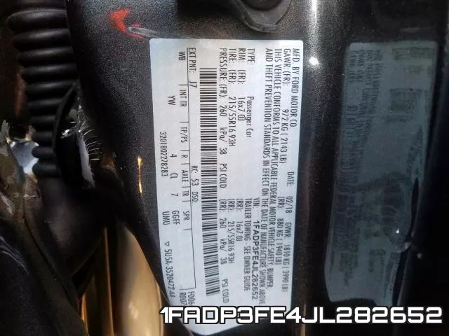 1FADP3FE4JL282652 фото 2