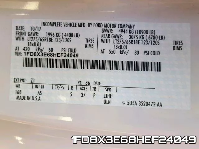 1FD8X3E68HEF24049 фото 2