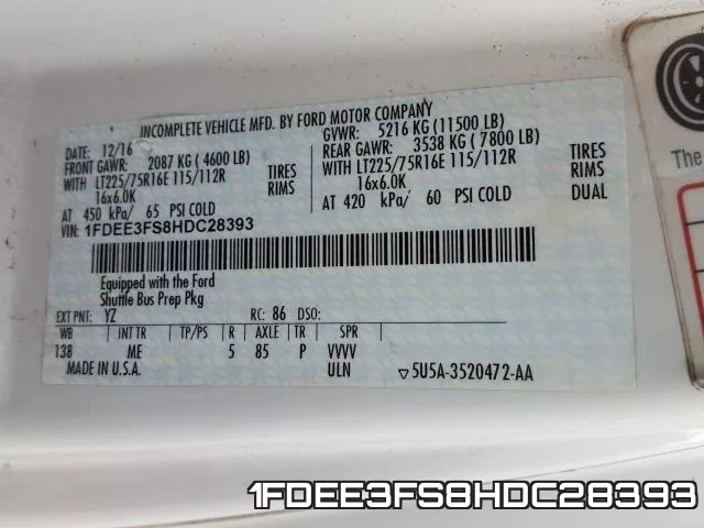 1FDEE3FS8HDC28393 фото 2