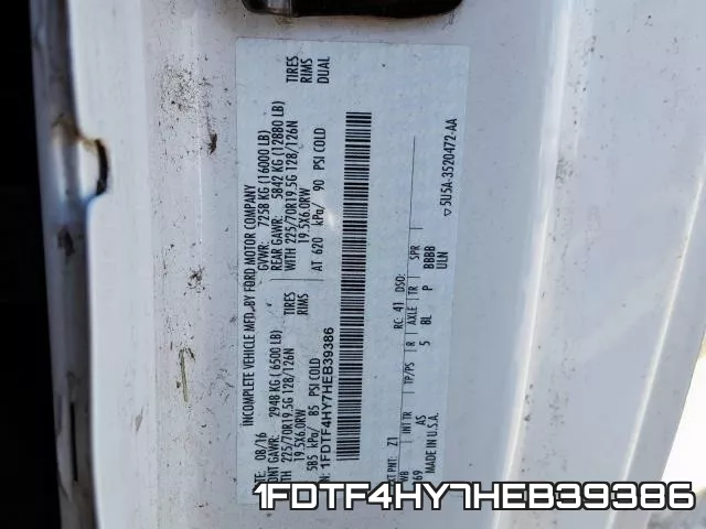 1FDTF4HY7HEB39386 фото 2