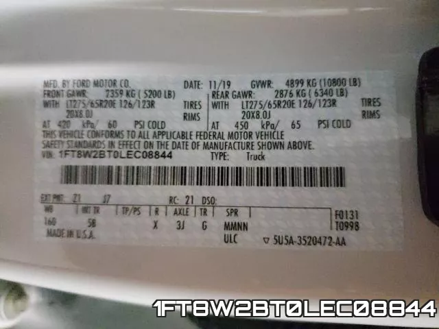 1FT8W2BT0LEC08844 фото 2