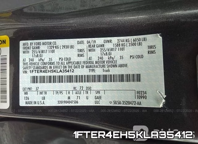 1FTER4EH5KLA35412 фото 10