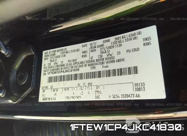 1FTEW1CP4JKC41830 фото 10