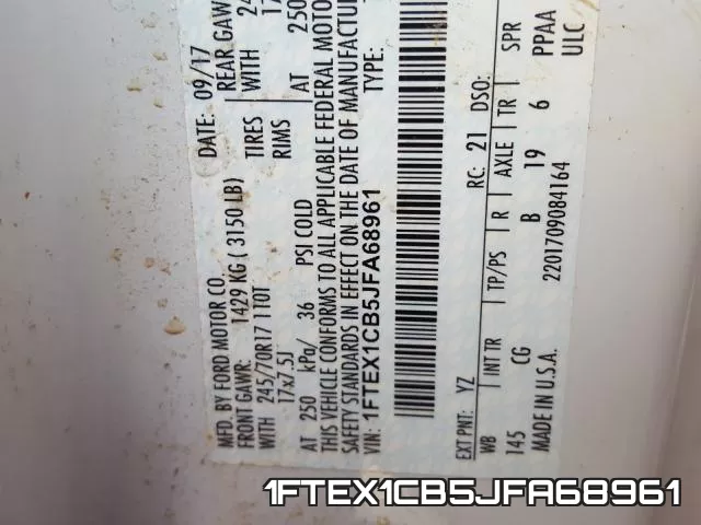 1FTEX1CB5JFA68961 фото 2