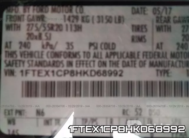 1FTEX1CP8HKD68992 фото 10