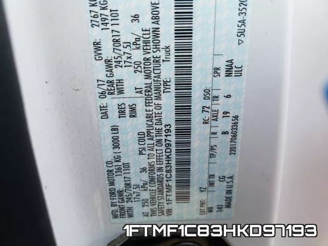 1FTMF1C83HKD97193 фото 2