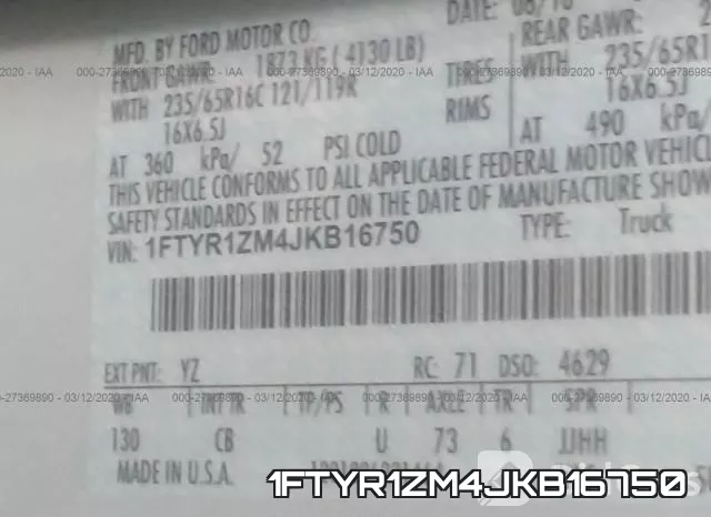 1FTYR1ZM4JKB16750 фото 10