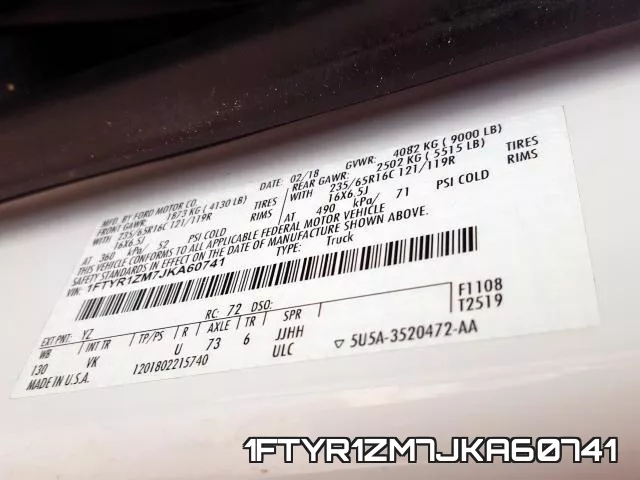 1FTYR1ZM7JKA60741 фото 2