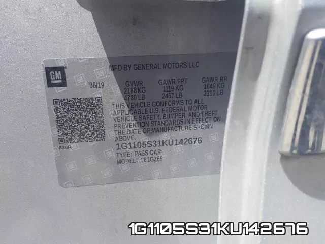1G1105S31KU142676 фото 2