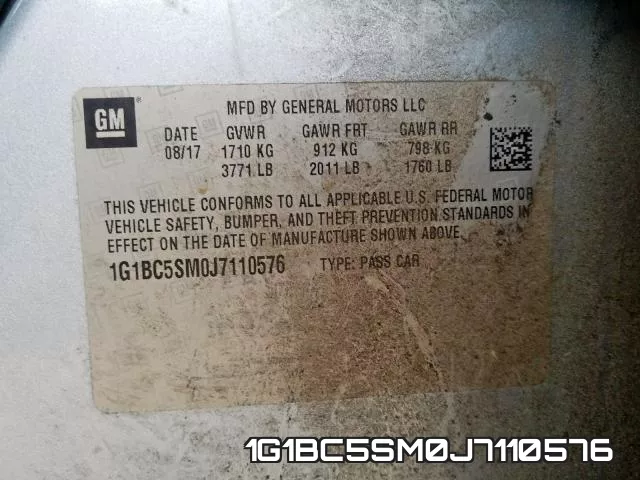 1G1BC5SM0J7110576 фото 2