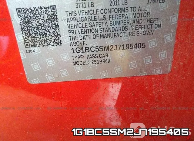 1G1BC5SM2J7195405 фото 10