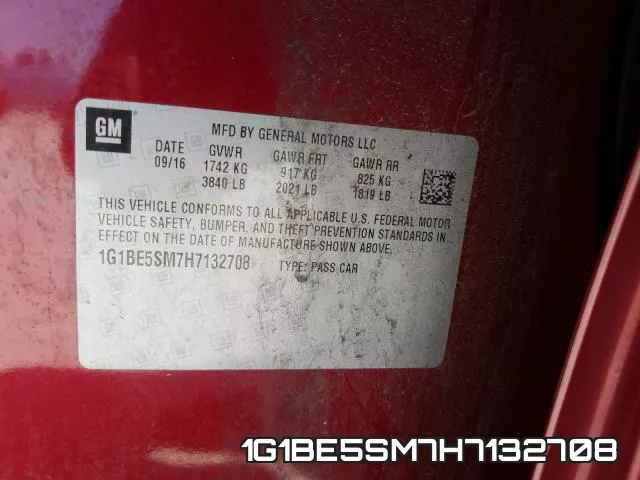 1G1BE5SM7H7132708 фото 2