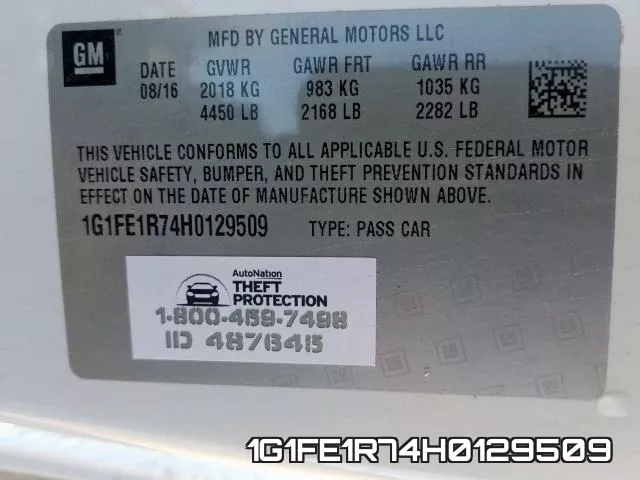 1G1FE1R74H0129509 фото 2