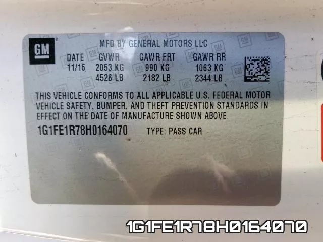 1G1FE1R78H0164070 фото 2