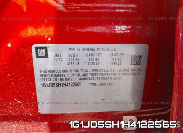 1G1JD5SH1H4122565 фото 10