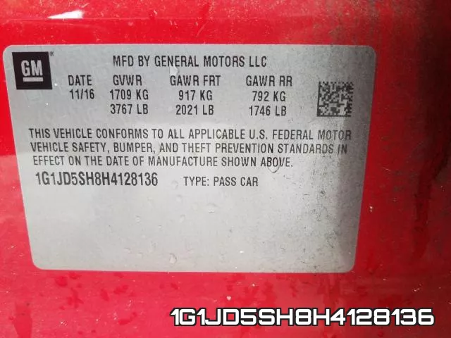 1G1JD5SH8H4128136 фото 2