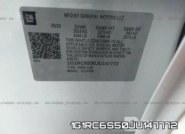 1G1RC6S50JU147772 фото 10
