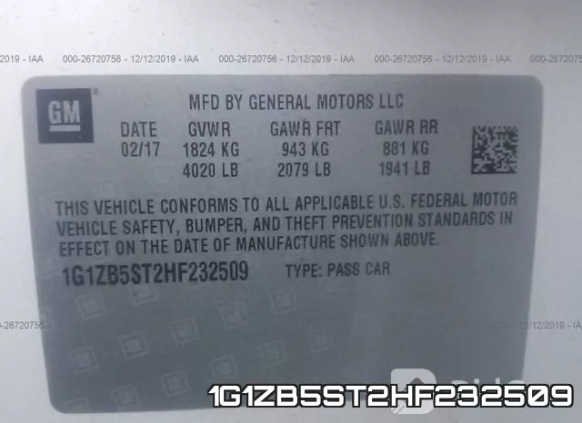 1G1ZB5ST2HF232509 фото 10