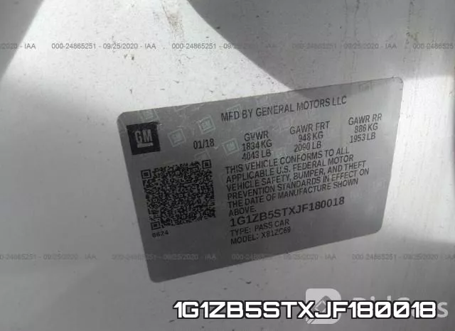 1G1ZB5STXJF180018 фото 10