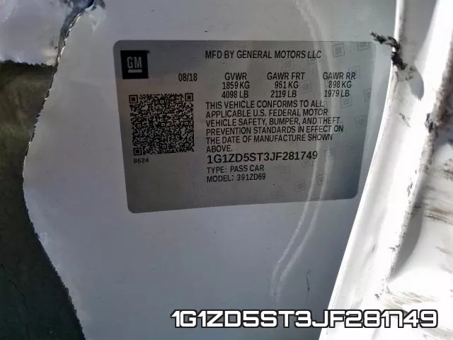 1G1ZD5ST3JF281749 фото 2