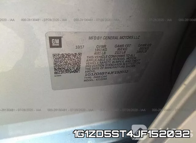 1G1ZD5ST4JF152032 фото 10