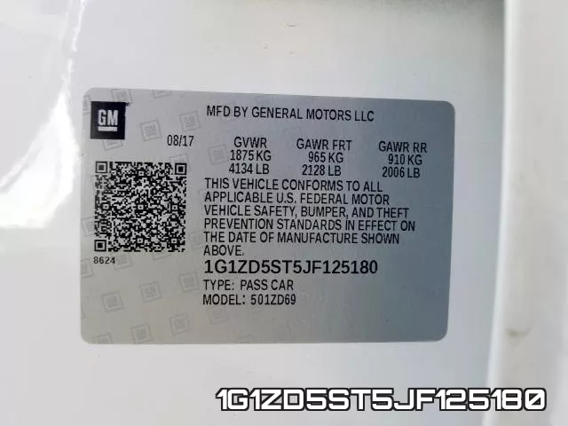 1G1ZD5ST5JF125180 фото 2