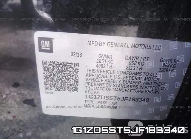 1G1ZD5ST5JF183340 фото 9