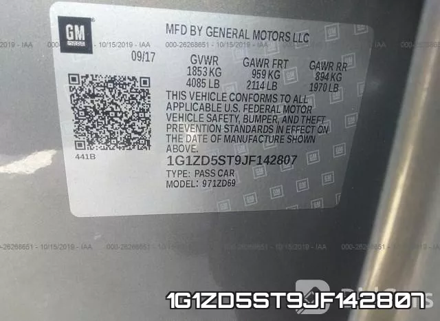 1G1ZD5ST9JF142807 фото 10