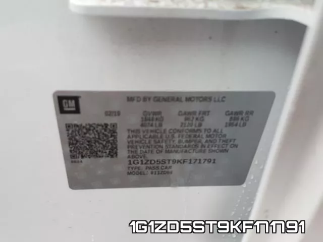 1G1ZD5ST9KF171791 фото 2