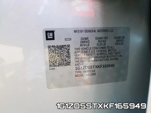 1G1ZD5STXKF165949 фото 2