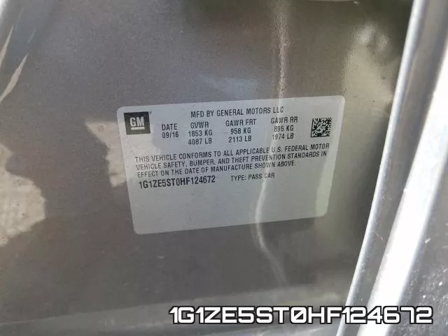 1G1ZE5ST0HF124672 фото 2