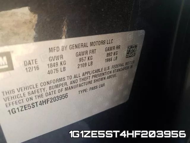 1G1ZE5ST4HF203956 фото 2