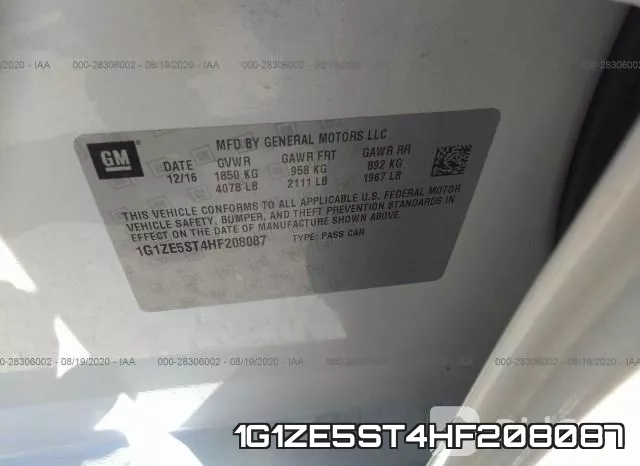 1G1ZE5ST4HF208087 фото 10